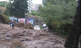 Messina, frana  per la pioggia la strada panoramica dello Stretto