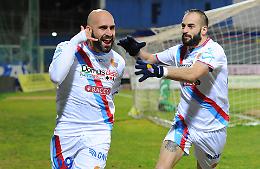 Serie C, le foto della vittoria del Catania ad Andria: omaggio dei tifosi a Sant'Agata