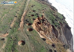 Agrigento, cannonate nell'area protetta, nuovi crolli del costone
