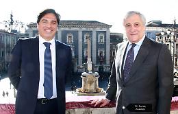 Catania, Tajani in visita al Comune: &laquo;Lo Stato deve fare di pi&ugrave; per voi&raquo;
