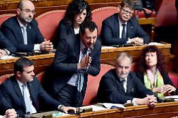 Diciotti, Salvini in Senato si commuove: «Ho fatto il mio lavoro insieme ai Cinque Stelle»