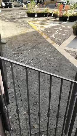 Catania: liquami fognari in Via Teatro Massimo