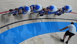 Ciclismo, un altro oro per l'Italia: il quartetto azzurro trionfa nell&rsquo;inseguimento a squadre maschile