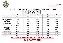 Posticipata per la notte di oggi l'ultima corsa da Marina in città
