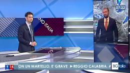 La gaffe del metereologo Ciceroni: invece di leggere le previsioni, in diretta parla dei fatti propri