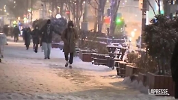 Tempesta di neve a Seul, in Corea del Sud: registrati anche fino a -10 gradi