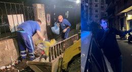 A Catania la beffa della cenere dell'Etna caduta di nuovo: Trantino con l'altoparlante nelle strade per far rimuovere le auto