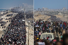 Via Rashid liberata: migliaia di famiglie si dirigono verso la città di Gaza