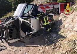 Chiaramonte, scontro sulla Rg-Ct: si ribalta un Suv