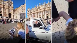 In un video il momento dell'arresto dell'attrice siciliana Loredana Cannata in Vaticano durante la protesta animalista