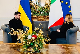 Zelensky dopo l'incontro con Meloni: &laquo;Contiamo molto sull'appoggio dell'Italia&raquo;