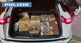 Nascondevano mezza tonnellata di "botti" nel bagagliaio: denunciati quattro messinesi a Catania