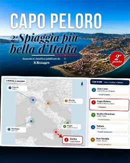 Capo Peloro tra le spiagge pi&ugrave; belle d'Italia: secondo posto nella classifica nazionale