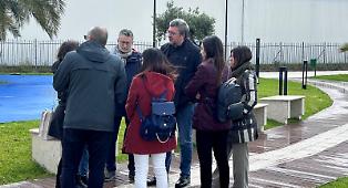 Parco ex Fiera alla fase dei collaudi Sopralluogo di Autorit&agrave; e Comune