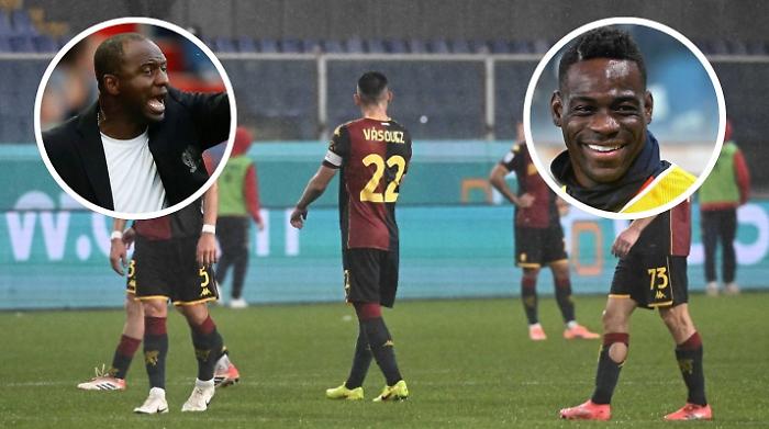Il Genoa caccia Vieira e Balotelli esulta: «Dio vede e provvede»