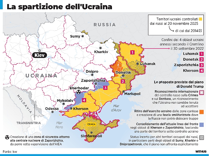 L'Ucraina, il piano di pace Usa, la delusione di Trump e l'accordo impossibile sul Donbass: &laquo;Visioni differenti&raquo;