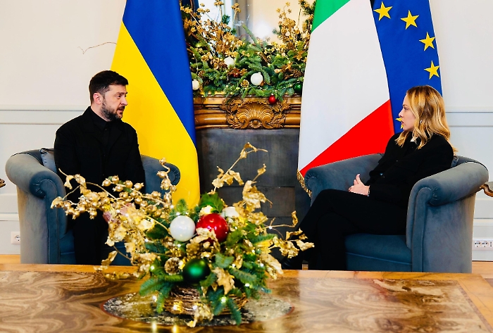 Zelensky dopo l'incontro con Meloni: &laquo;Contiamo molto sull'appoggio dell'Italia&raquo;