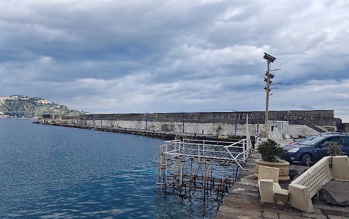 Dopo il ciclone Harry: molo di Schis&ograve; sotto esame, imprenditori in allarme