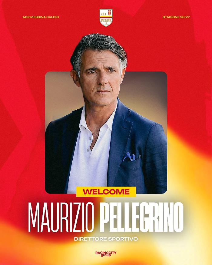 Messina, &egrave; ufficiale: Maurizio Pellegrino nuovo direttore sportivo