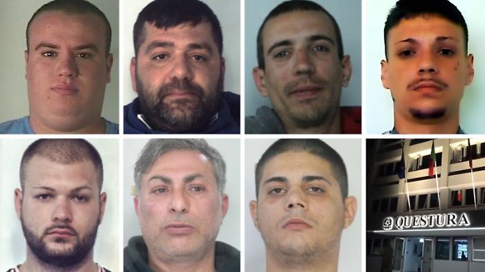 Chi sono gli arrestati Carcere per 19  due obblighi di firma e un ricercato 